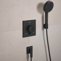 Vorschau: hansgrohe Ecostat Comfort E Thermostat Unterputz für 2 Funktionen schwarz matt 33711670