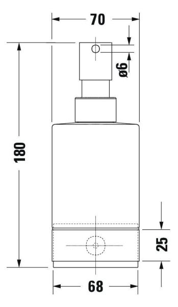 Duravit Karree Seifenspender wandhängend, chrom 0099541000