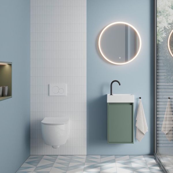 Burgbad Devio LED-Spiegel Ø60cm, Lichtfarbe einstellbar
