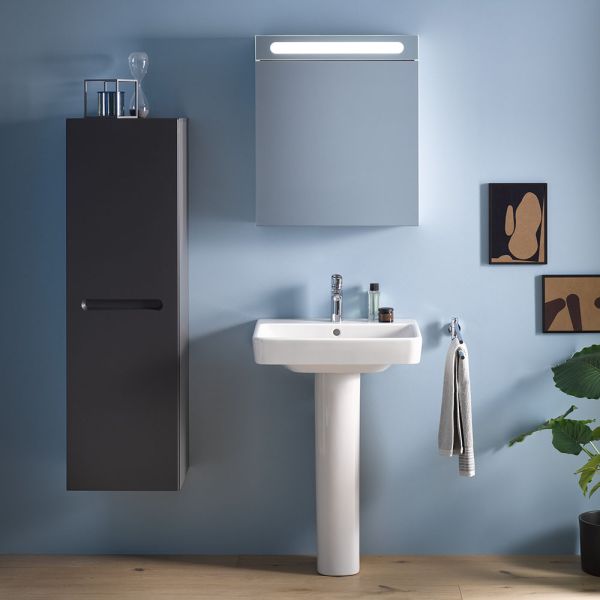 Duravit No.1 Waschtisch 65x46cm, mit Überlauf, ohne Wondergliss, weiß 2375650000