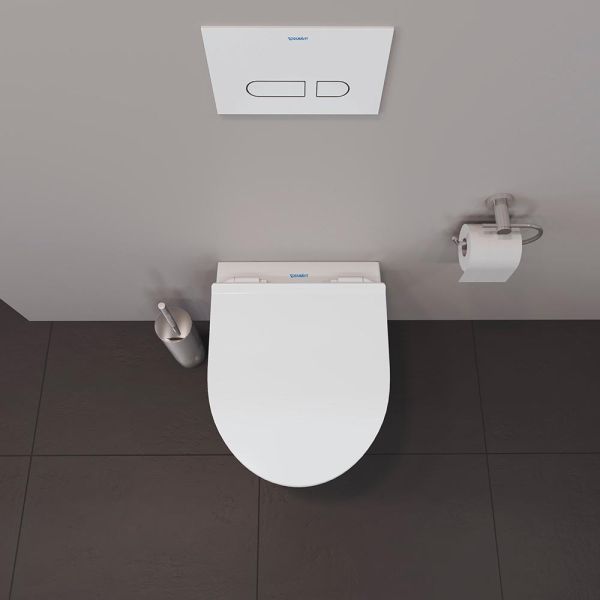 Duravit Duravit No.1 Wand-WC 48x36,5cm, oval, rimless, weiß 2575090000