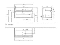 Vorschau: Villeroy&Boch Collaro Waschtischunterschrank 100cm für Aufsatzwaschtisch 4A18/4A19/A20/A21 mittig