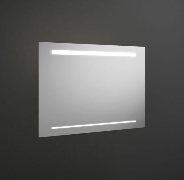 Burgbad Iveo Leuchtspiegel mit horizontaler LED-Beleuchtung, dimmbar, 90x64cm SIHH090PN326
