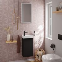 Vorschau: Hansgrohe Xelu Q Unterschrank 34cm für Handwaschbecken 61085450/60315450, Türanschlag links