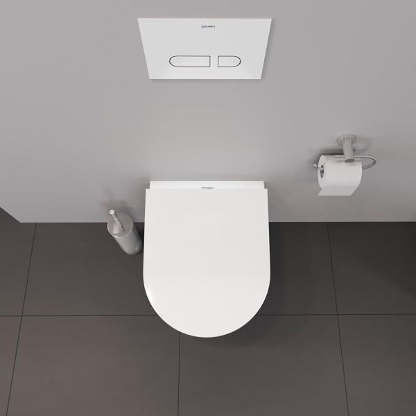 Duravit D-Neo Wand-WC 48x37cm, rimless, WonderGliss, weiß 25870900001