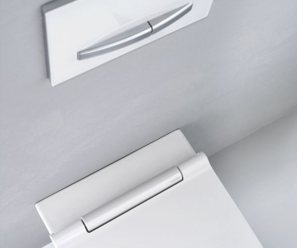 Geberit ONE Set Wand-WC mit WC-Sitz Tiefspüler, TurboFlush, weiß