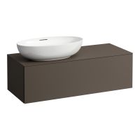 Laufen IL BAGNO ALESSI ONE Schubladenelement 1200, Ausschnitt links, 1 Schublade, dunkelbraun, H4303120974291