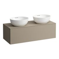 Vorschau: Laufen IL BAGNO ALESSI ONE Schubladenelement, Ausschnitt links & rechts, zu Waschtisch H81897 5_6 perlbeige H4303140972701