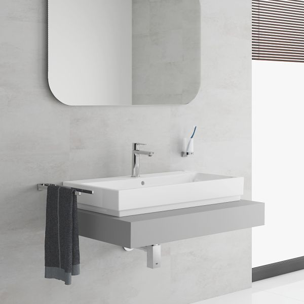 Grohe Lineare Waschtischarmatur S-Size, Push-open Ablaufgarnitur, chrom 23106001
