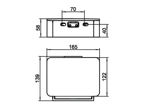 Keuco Plan Feuchtpapierbox mit Deckel, chrom
