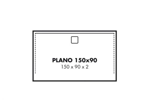 Polypex PLANO 150x90 Duschwanne 150x90x2cm
