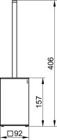 Vorschau: Keuco Toilettenbürstengarnitur Standmodell, chrom 19069010100_1