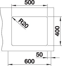 Blanco SILGRANIT® Etagon 500-U Küchenspüle ohne Ablauffernbedienung