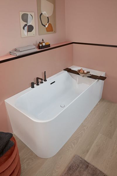 Villeroy&Boch Loop&Friends Vorwand-Badewanne 180x80cm für Eckeinbau, Ecke rechts, weiß