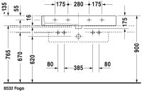 Vorschau: Duravit Vero Waschtisch 100x47cm, 2 Hahnlöcher, mit Überlauf, geschliffen, weiß 0454100026