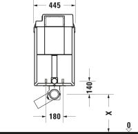 Vorschau: Duravit DuraSystem Installationselement Nasseinbau für WC