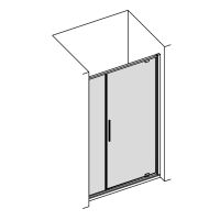 Vorschau: Provex Toga TD-1 Drehtür in Linie mit seitlichem Festfeld