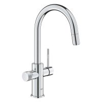 Grohe Blue 2.0 5-in-1-Armatur, C-Auslauf, ausziehbar, chrom 1044240001