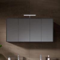 Vorschau: RIHO Porto Square Doppelwaschtisch mit Unterschrank 120cm & LED-Spiegelschrank