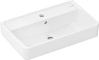 Vorschau: hansgrohe Xanuia Q Waschbecken 60x37cm Compact mit Hahnloch und Überlauf weiß 60213450
