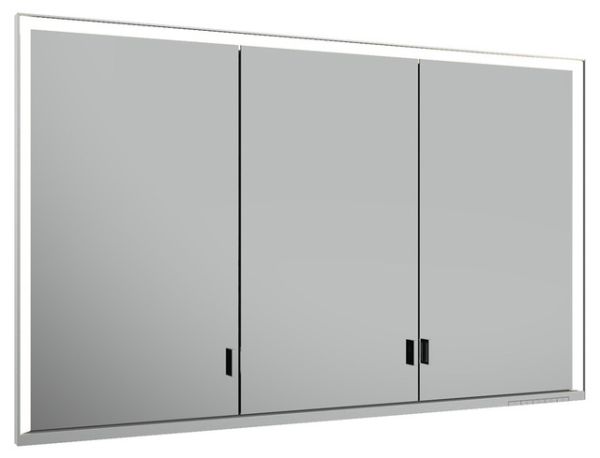 Keuco Royal Lumos Spiegelschrank für Wandeinbau, 3 lange Türen, 120x73,5cm 14315172301