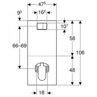 Vorschau: Geberit Designplatte für Geberit AquaClean WC-Komplettanlage