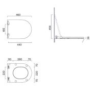 Vorschau: Catalano Sfera-Zero Soft-close Plus WC-Sitz, mit Absenkautomatik SCSTP