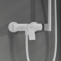 Vorschau: hansgrohe Vivenis Einhebel-Duscharmatur Original Aufputz, weiß matt