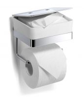 Giese WC-Duo Glasbehälter für Feuchtpapier mit Papierhalter, chrom