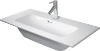 Vorschau: Duravit ME by Starck Waschtisch 83x40cm, 1 Hahnloch, mit Überlauf, WonderGliss, weiß seidenmatt 23428332001