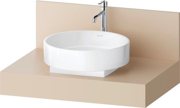 Duravit Balcoon Set Aufsatzbecken mit Unterschrank 80cm, sandbeige matt