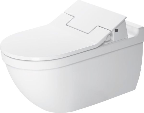 Duravit Starck 3 Wand-WC für Dusch-WC-Sitz SensoWash® 62x36,5cm, oval, HygieneGlaze, weiß 2226592000 2