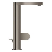 Vorschau: Grohe Plus Einhand-Waschtischbatterie, L-Size, Zugstangen-Ablaufgarnitur, hard garphite gebürstet