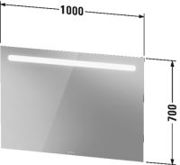 Vorschau: Duravit No.1 Badmöbel-Set 100cm mit Waschtisch, Spiegel und 1 Auszug