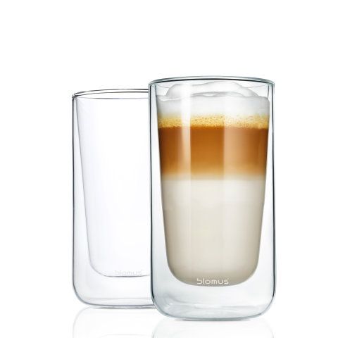 blomus NERO Set 2 Thermo-Latte Macchiatogläser XL