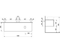 Vorschau: Laufen IL BAGNO ALESSI One Schubladenelement 1600, Ausschnitt rechts, zu WT H818974