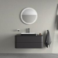 Vorschau: Duravit Happy D.2 Plus Aufsatzbecken 60x40cm weiss/anthrazit