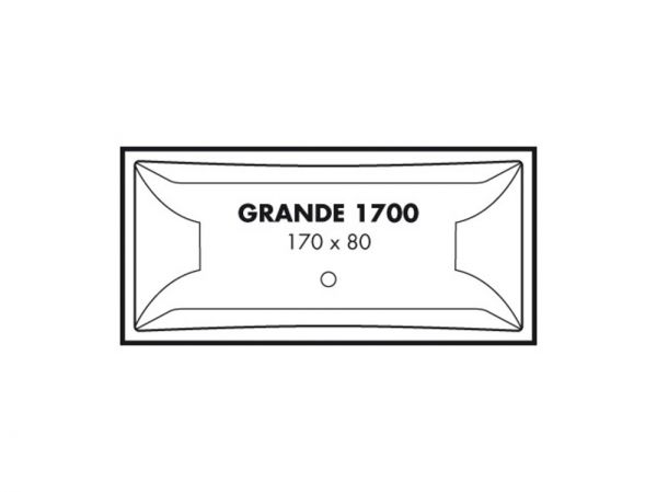 Polypex GRANDE 1700 Rechteck-Badewanne 170x80cm