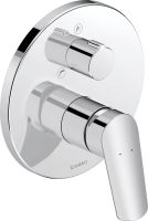 Vorschau: Duravit Duravit No.1 Einhebel-Wannenmischer Unterputz rund, chrom N15210012010