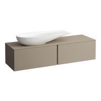 Laufen IL BAGNO ALESSI ONE Schubladenelement 1600, Ausschnitt links, zu Waschtisch H818974, perl beige, H4303420972701