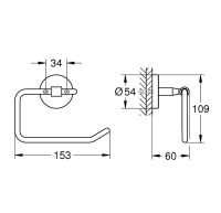 Vorschau: Grohe BauCosmopolitan WC-Papierhalter, chrom