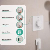 Vorschau: hansgrohe Ecostat Comfort Q Thermostat Unterputz für 2 Funktionen, weiß matt