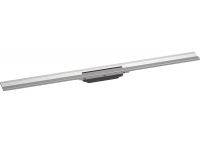 Vorschau: Hansgrohe RainDrain Flex Fertigset Duschrinne 100cm, kürzbar , zur Wandmontage, edelstahl gebürstet 56053800