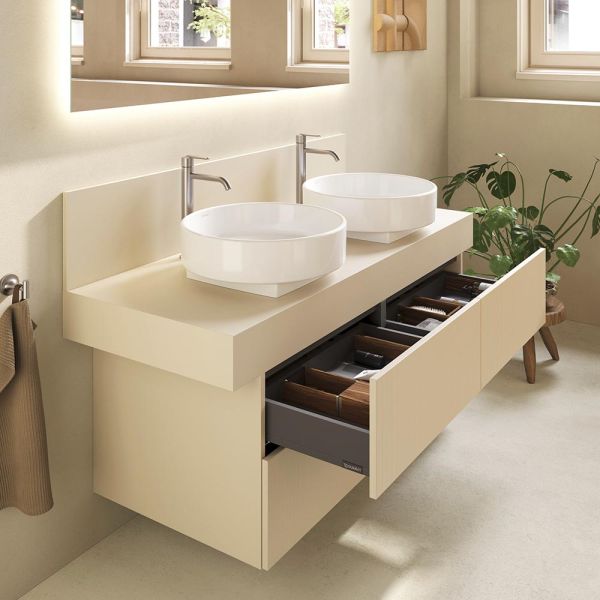 Duravit Balcoon Waschtischunterschrank 120x57x53,4cm für 2 Aufsatzbecken