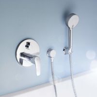 Vorschau: Hansa Hansapinto Fertigmontageset mit Funktionseinheit Einhand-Wannen-Batterie, Rosette rund, chrom 85269183