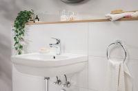 Vorschau: Grohe QuickFix Swift 2023 Waschtischbatterie Push-Open mit Kindersicherung, M-Size, chrom