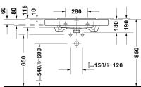 Vorschau: Duravit Balcoon Waschtisch 80cm, weiß