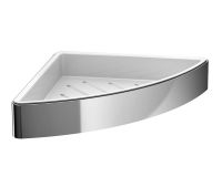 emco loft Eckseifenkorb Wandmodell, chrom/weiß 054500103