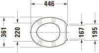 Vorschau: Duravit WC-Sitz Katja mit Edelstahlscharnieren, weiß