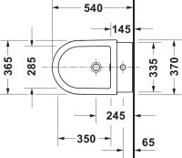 Vorschau: Duravit Balcoon Wandbidet, DuraShield, weiß